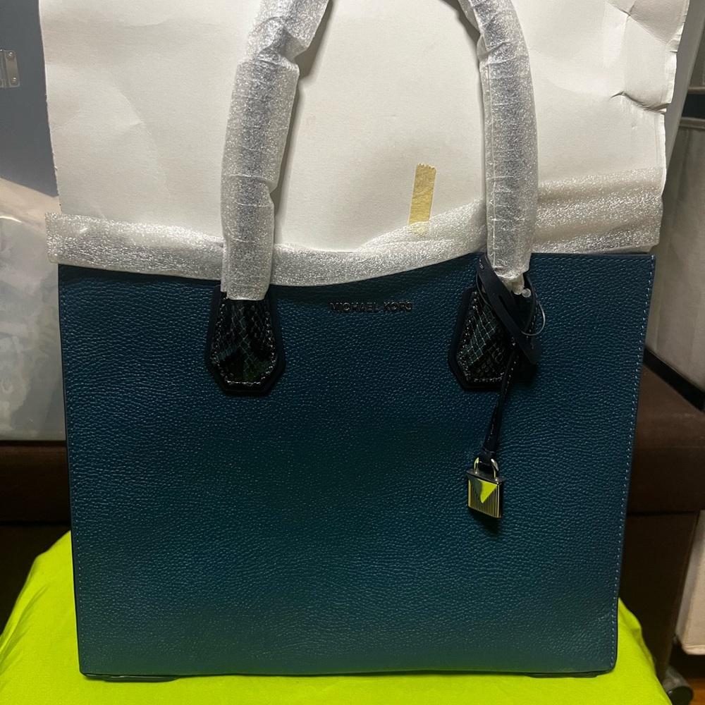 Michael Kors Teal Tote Bag